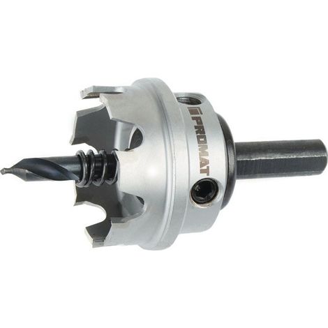 Sega a tazza D.22mm taglio D.4mm con punta in metallo duro con punta e molla PROMAT