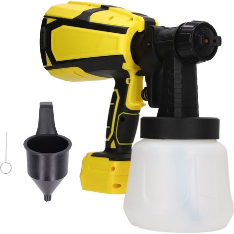 Pistolet de pulvérisation électrique sans fil, pulvérisateur de peinture portatif sans balais, haute puissance, avec récipient de 1000ml