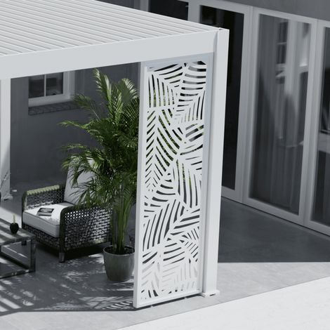 Pannello decorativo con foglie Ombréa VS 1M - Bianco