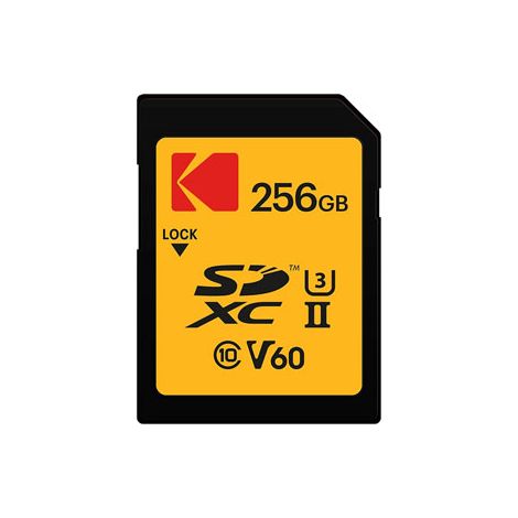 Tarjeta Kodak 256GB UHS-II U3 V60 Ultra Pro