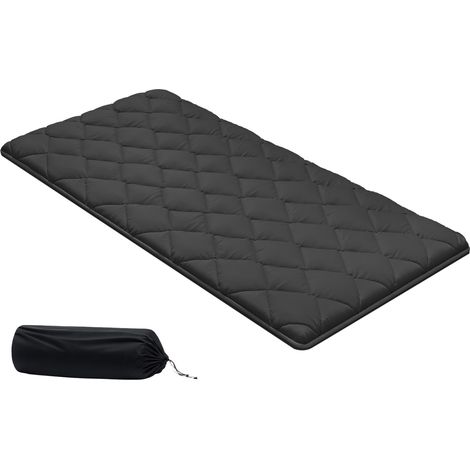 Mophorn Materasso Futon Giapponese 2032 x 991 x 89 mm, Tatami Pieghevole per Letto Singolo, con Borsa Portaoggetti e Kit di Montaggio, Materassino a 9 Strati per Yoga e Meditazione, Colore Nero (1/5)