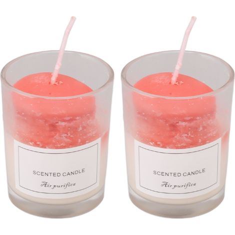 2 Bougies Parfumées Soja Macaron Type C - Idéal Cadeau Anniversaire, Relaxation et Anti-Stress (1/5)