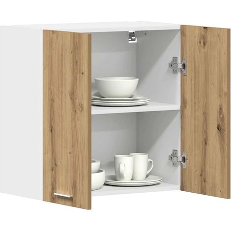 vidaXL Kitchen Wall Cabinet "Lyon" Artisan Oak 60x31x60 cm Engineered Wood