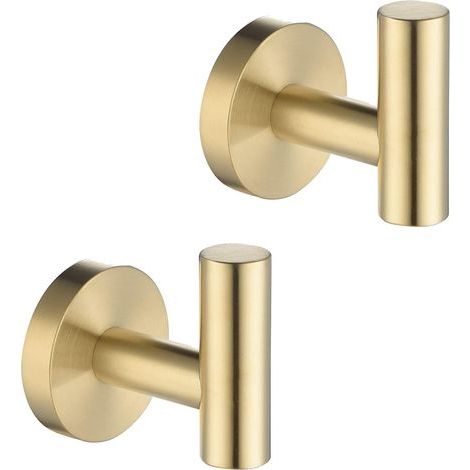 Handtuchhaken aus Edelstahl 304 – Korrosionsbeständig – Einfache Wandmontage – 2-teiliges Set für Bad und Küche (1/5)