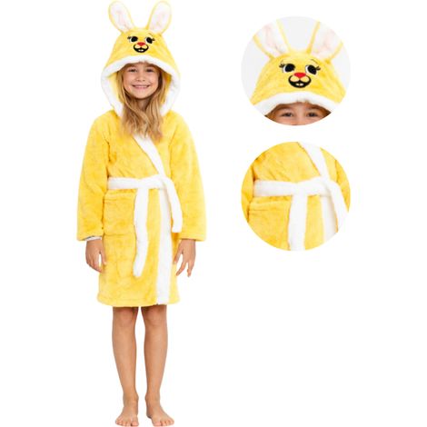 Bata de baño para niña con capucha y orejas de conejo, 3 años, 110 PLN, como regalo. (1/5)
