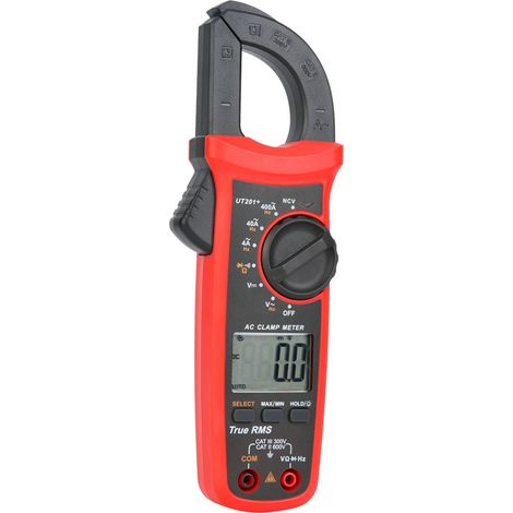 Pince ampèremétrique numérique portable LCD UNi T UT201+ - Testeur de courant et de tension AC/DC (1/5)