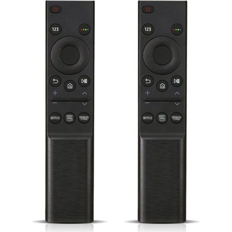 Télécommande Universelle de Remplacement pour Samsung TV BN59-01358B - Lot de 2 Télécommandes Infrarouges pour Samsung Crystal QLED OLED Curved HDTV 4/8K UHD, Forme incurvée, série Smart TV (1/5)
