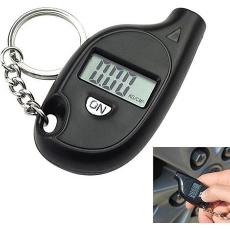 Manomètre numérique de pression des pneus 150 PSI avec 4 bouchons de valve et indicateur de profondeur pour voiture, moto et vélo (1/5)