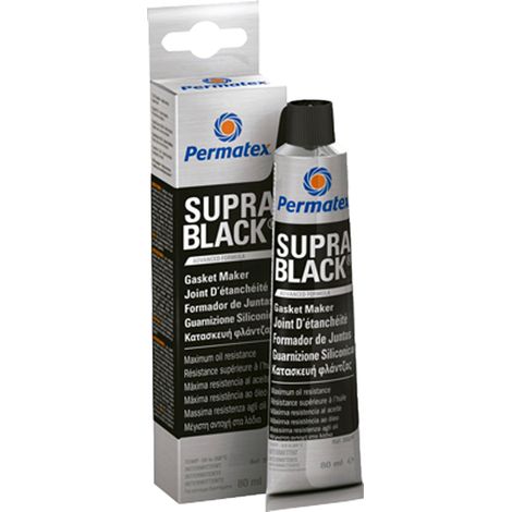 Joint d'étanchéité noir résistant à l'huile 80ml – Silicone pour températures de -54°C à +260°C – Non corrosif et sans odeur – Permatex (1/2)