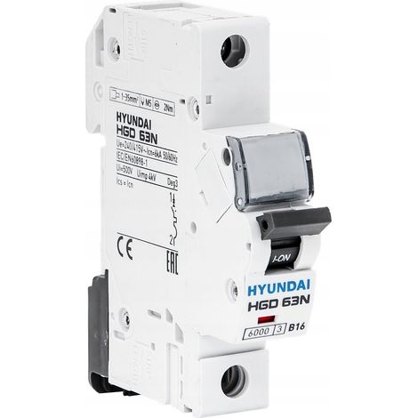 HYUNDAI HGD - INTERRUPTEUR DE SURINTENSITÉ 1P, 6KA, 4A, CHAR. B (1/4)