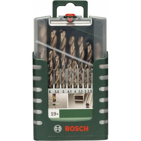 Bosch Set HSS-Kobalt Metallbohrer 19 Teile (1/2)