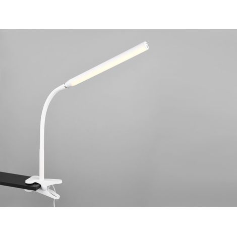 LED Klemmleuchte NEVADA Weiß dimmbar & 3 Lichtfarben, Höhe 38-69cm (1/5)