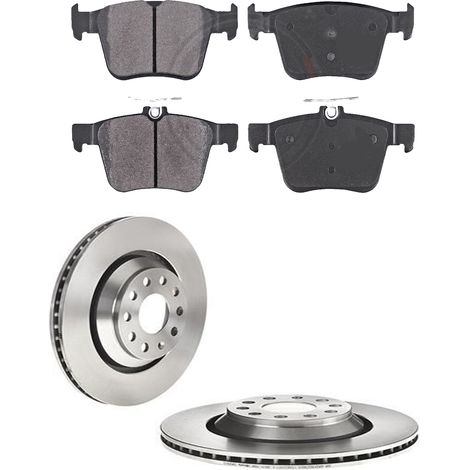 KIT FRENI POSTERIORI compatibile con VW PASSAT B8 VARIANT (3G5,CB5) - DISCHI + PASTIGLIE OEM: P 85 124 / 17729 , 18319 /SOSTITUZIONE DIRETTA/BASSA POLVERE/SILENZIOSO (1/5)