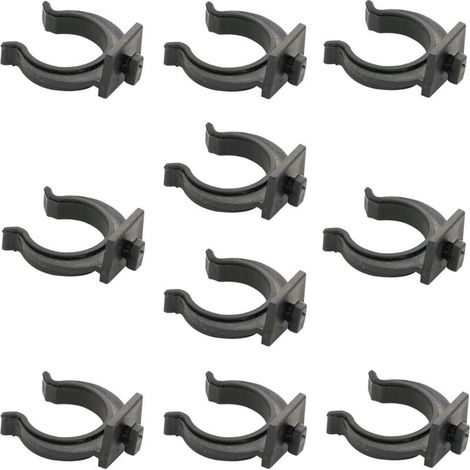 10x Clip de plinthe à baïonnette tenon meuble cuisine tube Ø28mm pied salle de bain piètement (1/2)