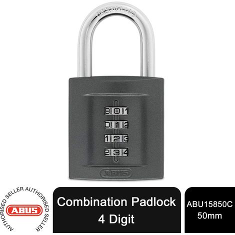 ABUS 50mm Reinforced Combination Padlock with High Security and Durable Construction (1/5)