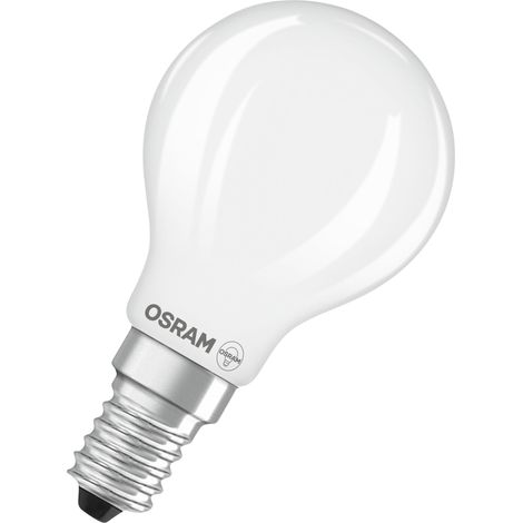 OSRAM Lampe LED  Superstar P40 Globe Filament dimmable, blanc neutre 4000 K, 3,4 W, E14, dépolie, 470 lm, 15 000 h, pour lampes de table, de bureau