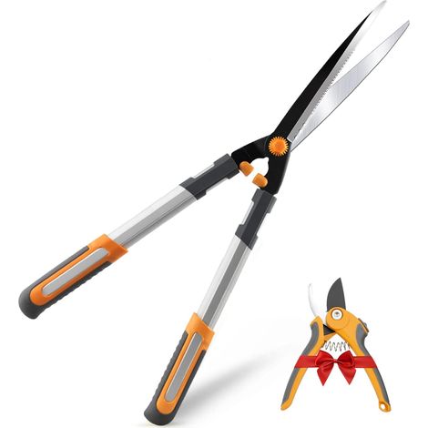 Set of 2 Garden Hedge Shears 60 cm with Pruning Shears Sharp Steel Blades And Ergonomic Handles, Hedge Shears For Hedges, Shrubs And Bushes (1/5)