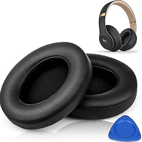 Ersatz-Ohrpolster kompatibel mit Beats Studio 20 und 30 Kopfhörern (kabelgebunden oder kabellos) B0500 und B0501. Weiche Ohrpolster aus Kunstleder mit Memory-Schaum für optimale Geräuschisolierung. (1/5)