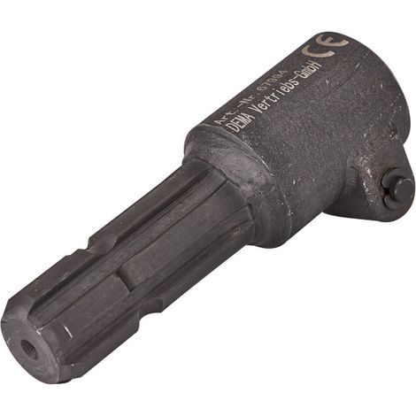 Dema – Extension arbre d'entraînement 1 3/8' – 6 dents – Acier galvanisé – Pour tracteurs jusqu'à 82 CV – Longueur 165 mm
