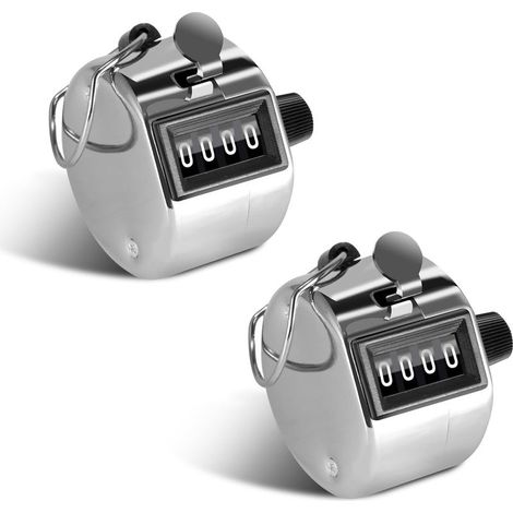 2 pieces Compteur Manuel 4 Chiffres Compteur de Passage pour Compteur de Personnes, Sport de Golf, École des Formateurs (1/5)