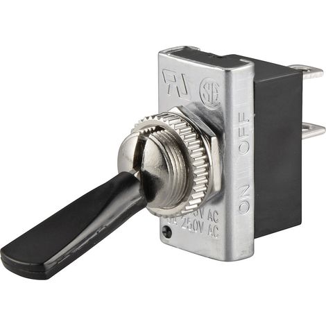 TRU COMPONENTS 1587667 TC-R13-25A1-01 Kippschalter 250 V/AC 6 A 1 x Aus/Ein rastend 1 St. (1/2)