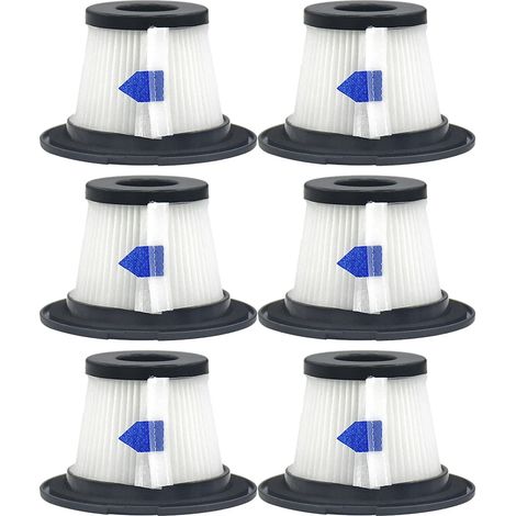(6 pièces) Filtres HEPA de rechange compatibles avec l'aspirateur portatif sans fil Moosoo K17 (1/4)
