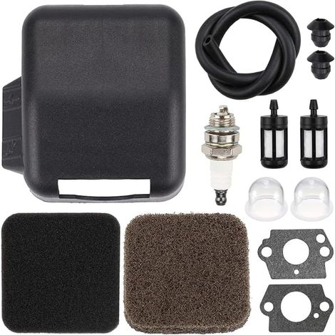 ZAMDOE Filtre à air avec Couvercle pour Stihl FS75 FS80 FS85 FS85T KM80 KM85 KM85R BG75 FC75 FC85 HL75 SP80 SP85 HT70 FS80R FS85RX HS75 HS80 HS85 FR85T FR85 Débroussailleuse, remplace 4137 141 0500 (1/5)