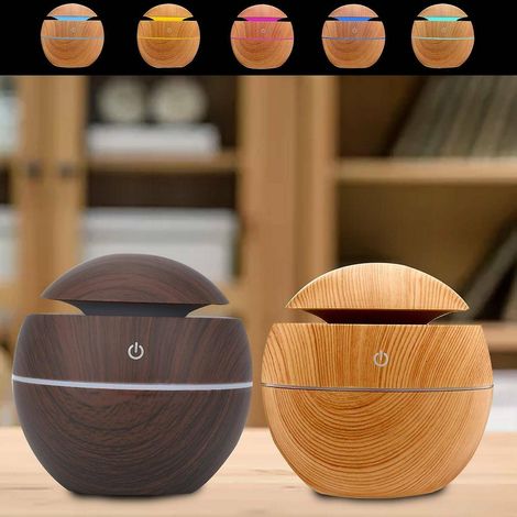 Mini humidificateur de voiture USB LED en forme de boule, 200 ml