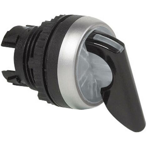 BACO BAL21KV30 L21KV30 Bouton sélecteur collerette plastique, chromé noir 1 x 45 ° 1 pc(s) D73650 (1/4)