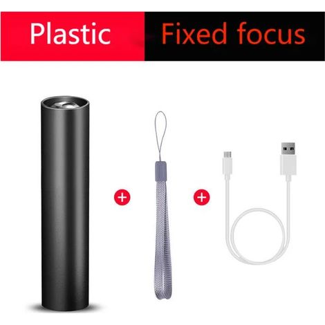 Lampe torche rechargeable, lumière vive, multifonctionnelle, portable, longue portée, ultra-compacte, pour un usage domestique, 1 unité - AquaForge (1/5)