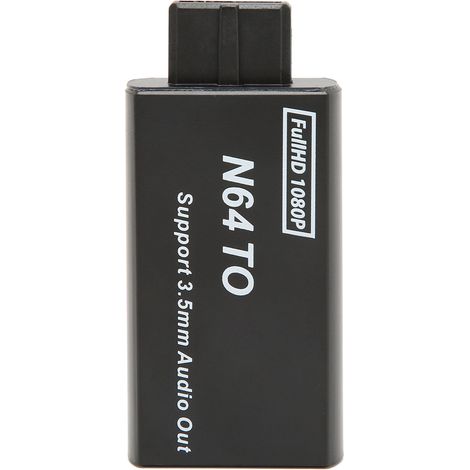 Adaptateur N64 vers HDMI 1080p avec Sortie Audio 3.5mm, Compatible PAL/NTSC pour Console de Jeu Vidéo (1/5)