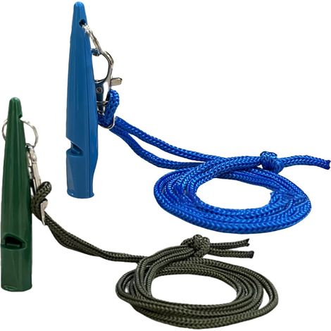 2 Pièces de Sifflets pour Chiens avec Bande à Clés, Sifflet d'entraînement à Fréquence Normalisée et à Ruban, pour L'Entraînement au Rappel et Le Contrôle des Aboiements (1/5)