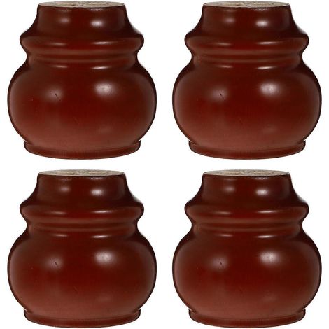 Pieds de rechange pour canapés en bois, compatibles avec les ensembles de canapés en bois marron 4 pièces. (1/5)