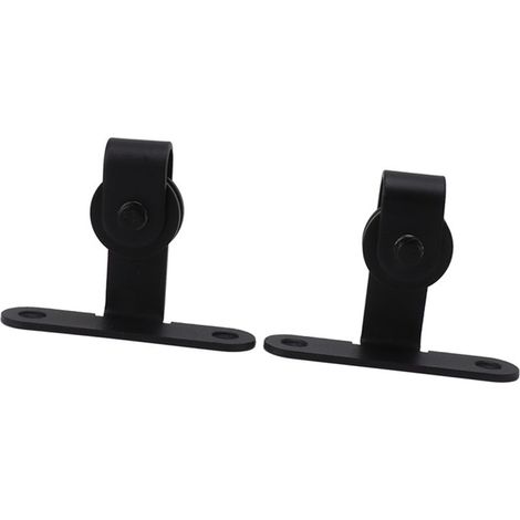 Kit de quincaillerie pour porte de grange, mini-rail coulissant ultra silencieux et robuste, pour placard (1/5)