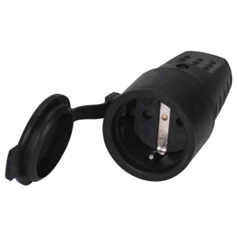 Base à air avec revêtement en caoutchouc étanche 4,8 mm Noir GSC 102015001