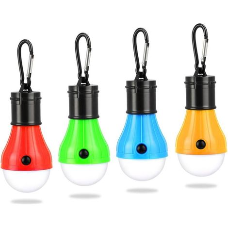 Camping Light, 4x LED Camping Lantern, Battery Powered Camping Light, Portable Tent Lamp, Waterproof Emergency Light for Camping [Energy Class A++] (1/5)