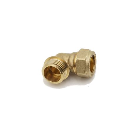 Prima Classic Brass Compression Elbow 15mm x 1/2 Male Fitting (1/2)