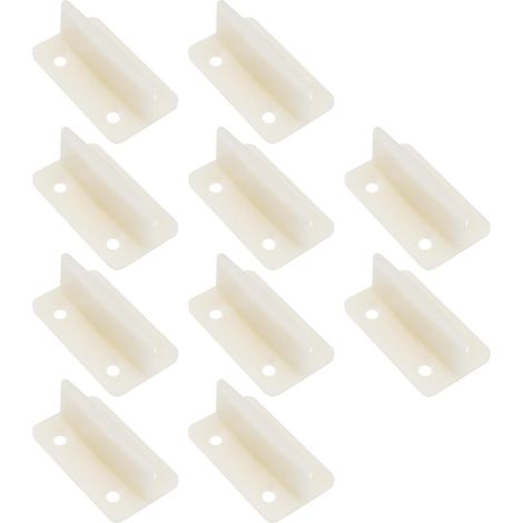 Guides au sol pour porte coulissante en bois, accessoires de porte de cuisine et toilettes (1/5)