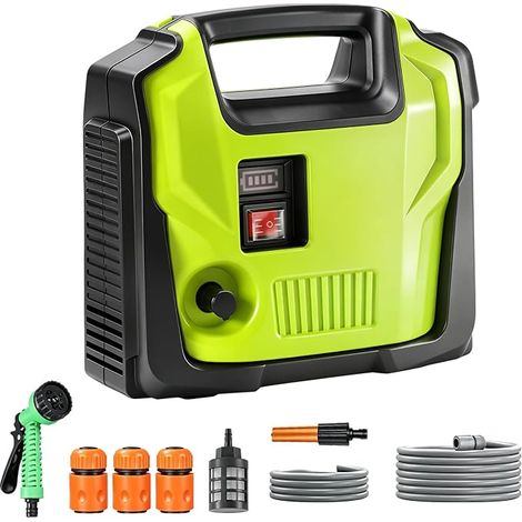 Cordless Water Pump Compatible with 18V, Portable Electric Pump with Power Indicator, Self-Priming Electric Pump for Home, Pool, RV, Garden (No Battery) (1/5)
