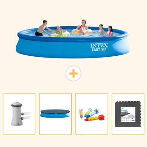 Intex Piscine Easy Set Ronde - 457x84 cm - 5-pièces S317 (1/5)