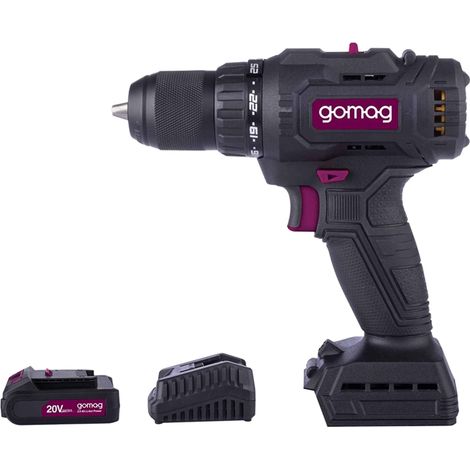 Gomag Akku-Bohrschrauber GO-BS60BL 20V Akkuschrauber mit 60 Nm 2,0 Starterkit (1/5)