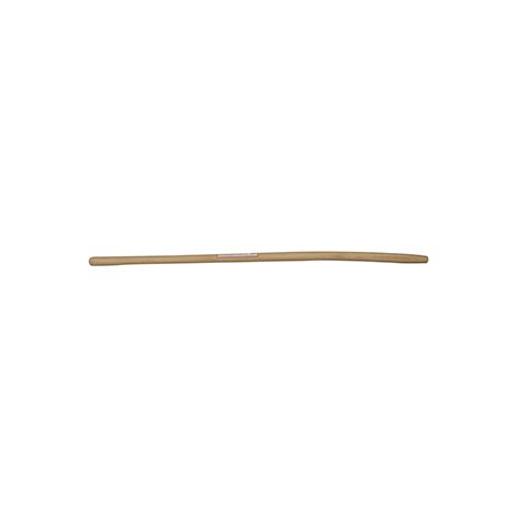 Holzstiel aus hartem, poliertem Holz, anpassbar für Mistgabel, gebogen, ø38mm x 1,35m, mit Futter.
