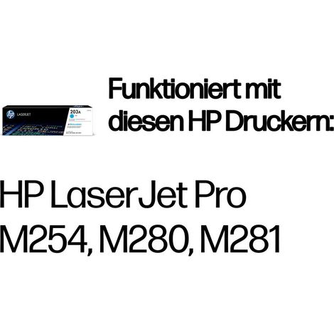 HP Toner CF 541 A cyan No. 203 A Toner