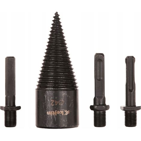 Barrena para partir leña de 42 mm + adaptadores SDS Keltin K02397