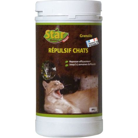 Répulsif granulés pour chats 400 g – Efficacité naturelle avec huile essentielle de lavande – Surface de traitement 40 m² – Outiror (1/2)