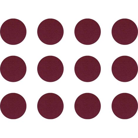 12x Cache vis adhésif autocollant diamètre 40mm protection bouchon trou obturateur meuble table chaise maison, Bourgogne