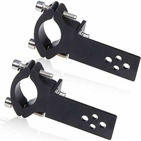 2PCS Support de Montage de Lumière,Biqing Universel Moto Support de Phare de Fixation Ampoule de Brouillard de Montage Bull Bar Bumper Support de Lampe D'aluminium Diamètre 22mm-36mm
