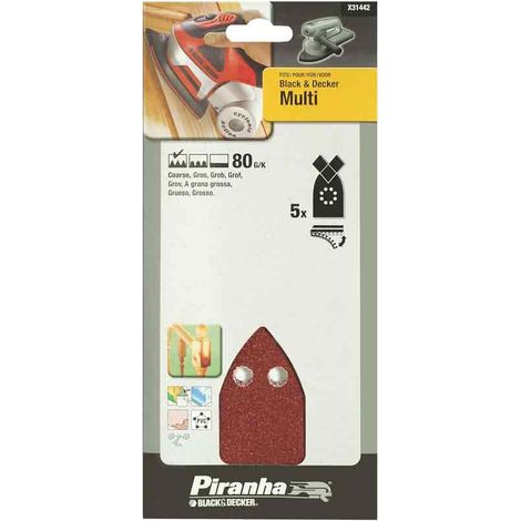 Nastri Triangolari Grana 80 per levigatrici multiuso Black and decker X31442XJ
