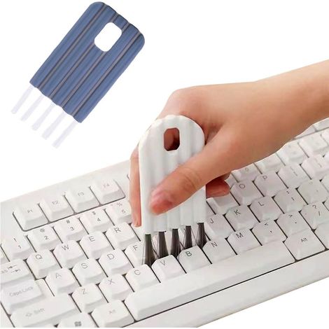 Brosse de nettoyage de clavier 6 pièces, Kit d'outils de nettoyage d'ordinateur multifonction, Kit d'outils de nettoyage d'angle de plumeau d'angle pour (1/5)