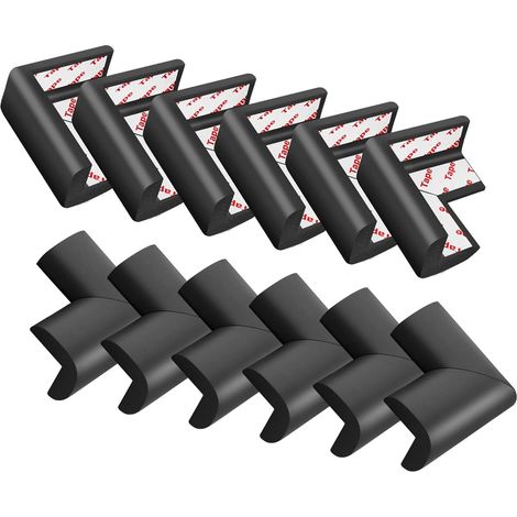 CCYKXAA 10 Pièces Coin De Table Protection Bebe, Protections Coins en Caoutchouc, Protection Angle Bebe pour Meuble SéCurité Enfant, pour Meuble TV, Bureau, Murs